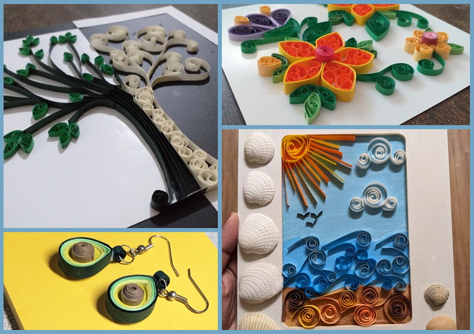 Paper quilling artwork by Mithila Hegde